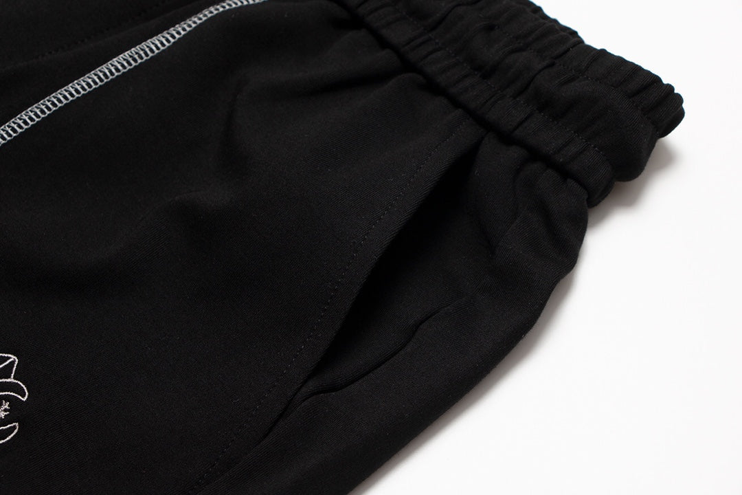SHORT BRODERIE BLANC CHROME HEARTS NOIR