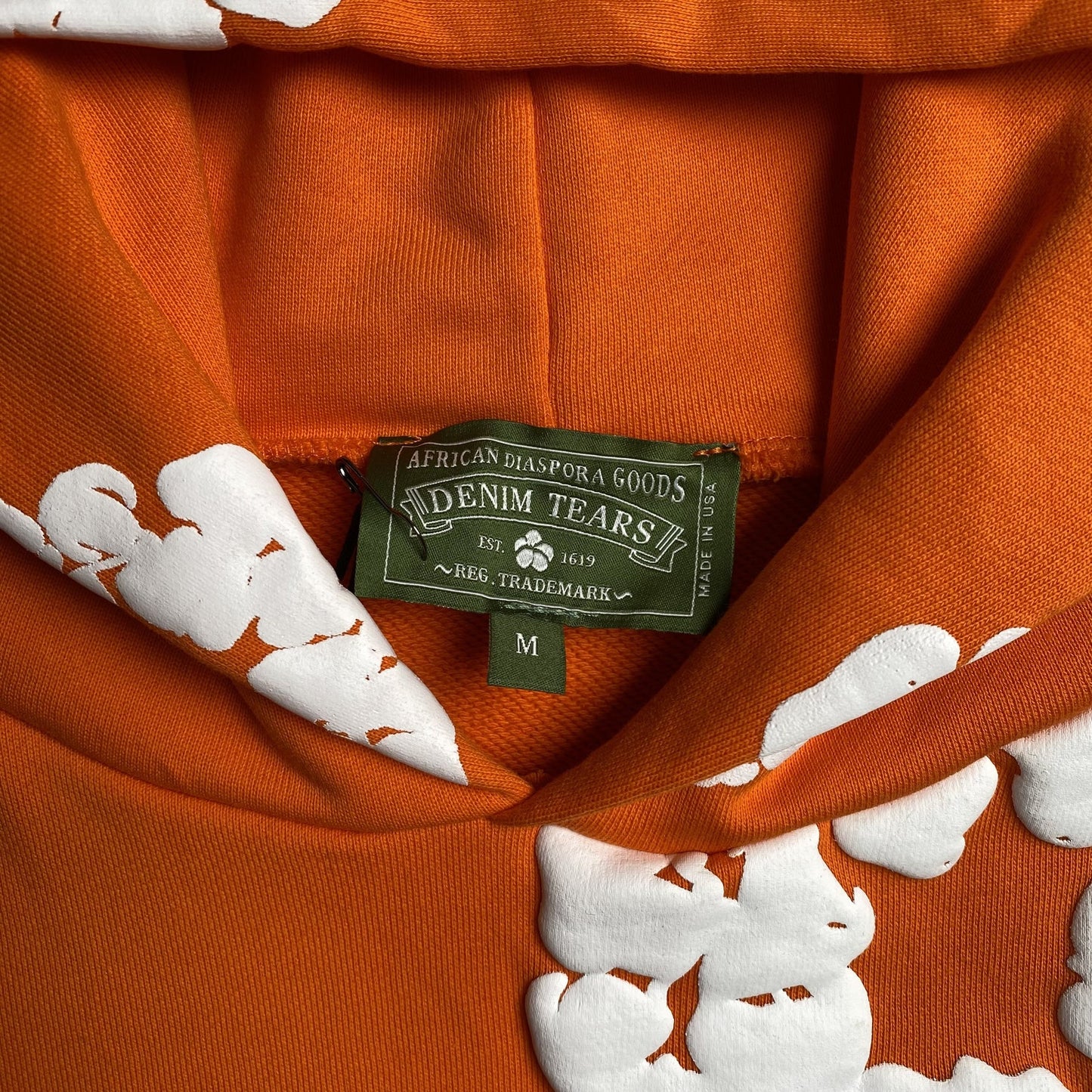 Sweat à capuche Denim Tears orange