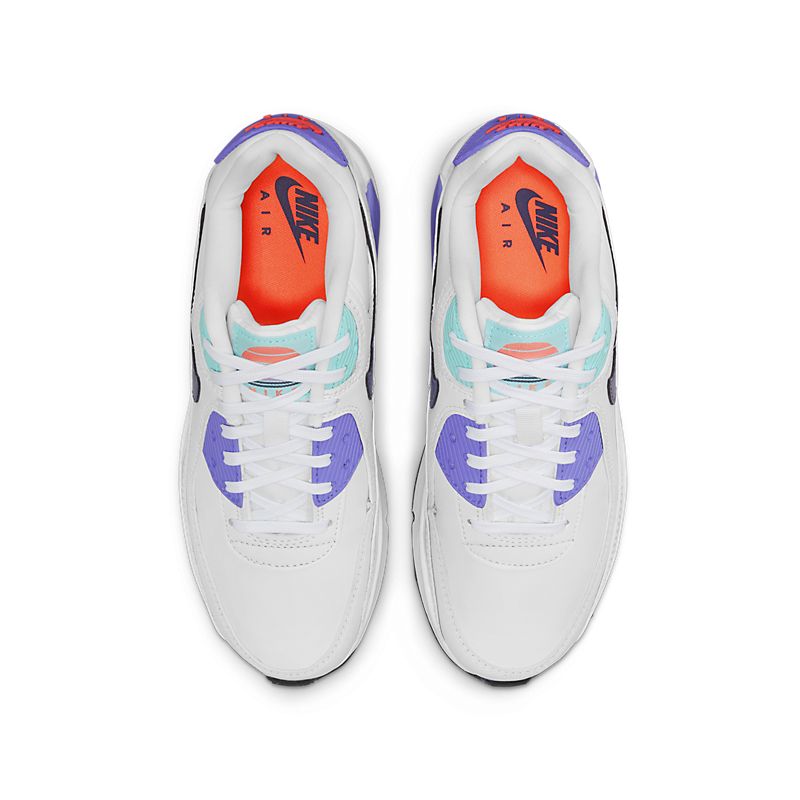 Nike Air Max 90 Blanc Poussière Violet Foncé