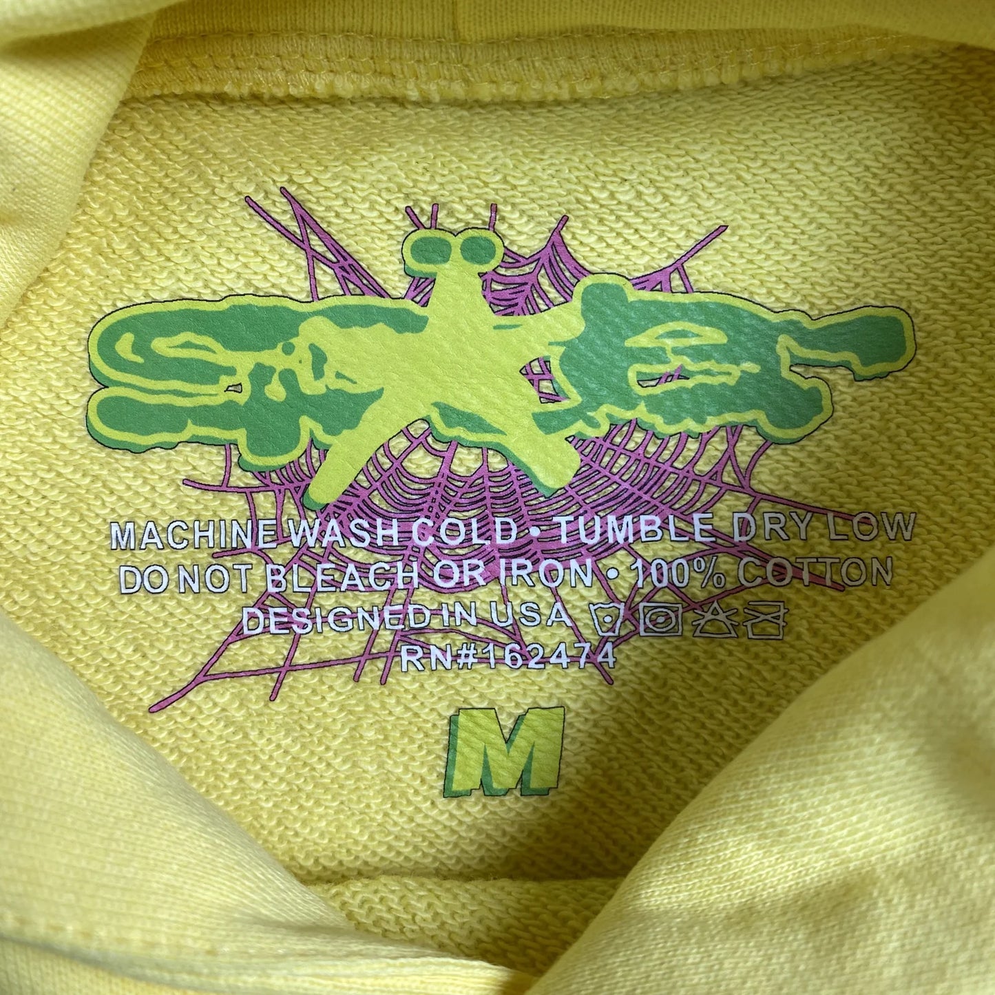 Sweat à capuche SP5DER BELUGA doré