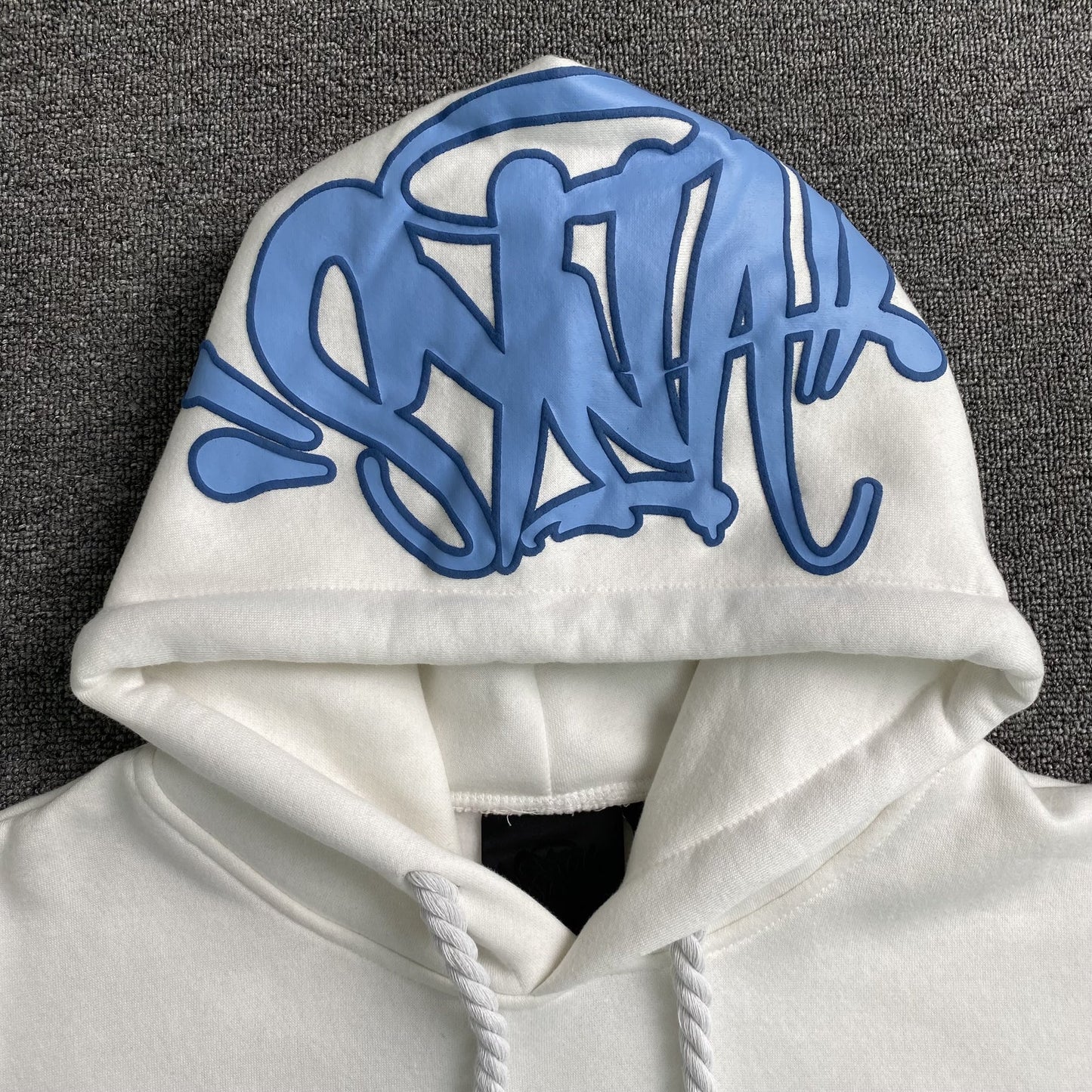 Sweat à capuche avec logo Syna World Hood blanc