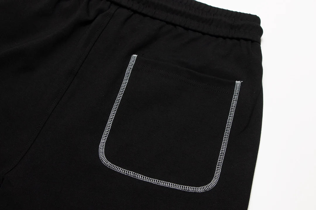 SHORT BRODERIE BLANC CHROME HEARTS NOIR