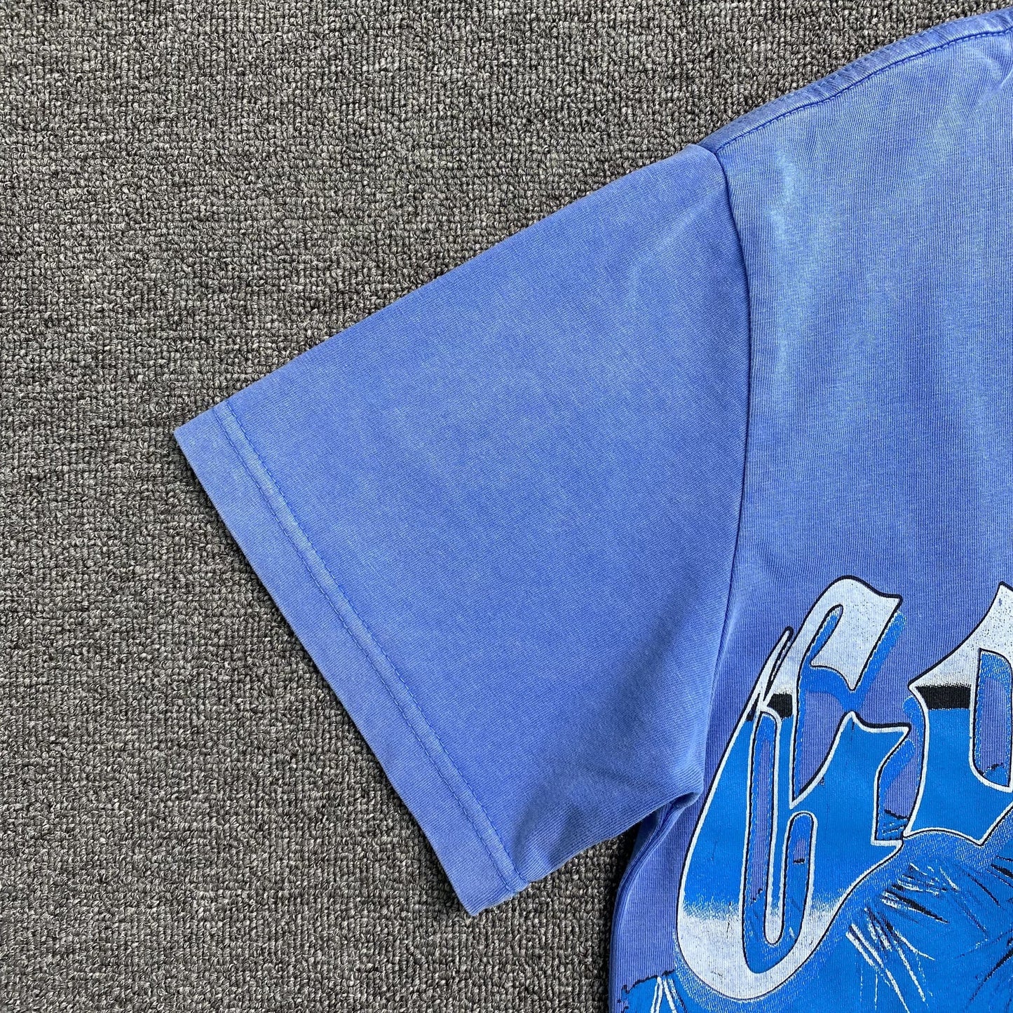 T-SHIRT GODSPEED ARTIFICIAL LOVE BLEU DÉLAVÉ