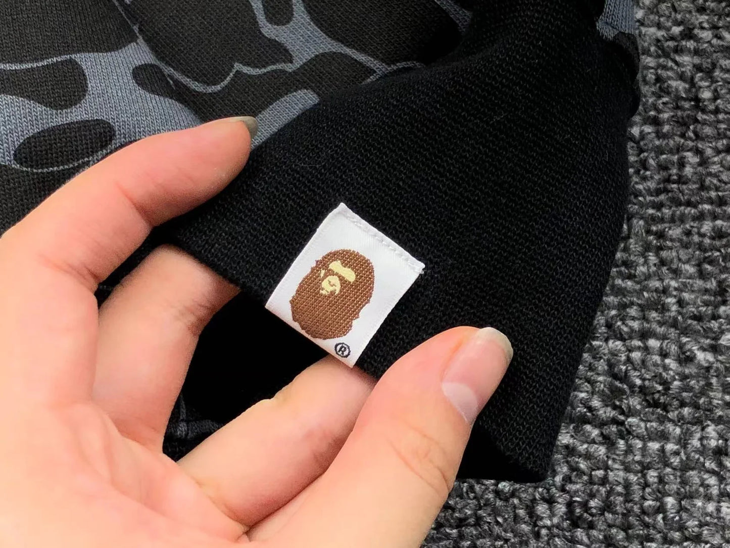 Sweat à capuche entièrement zippé BAPE x DOVER STREET MARKET SPECIAL CAMO SHARK NOIR