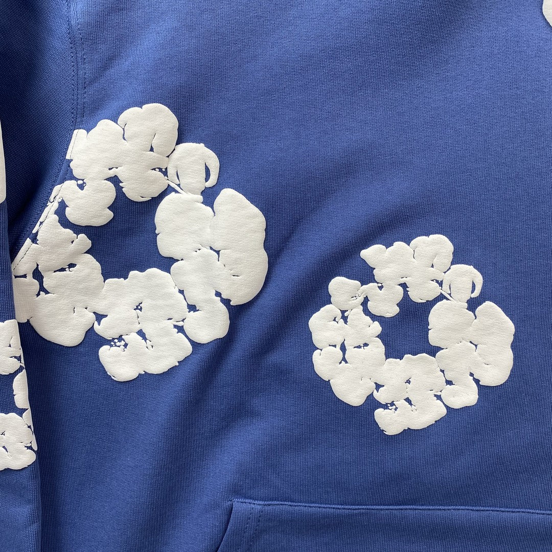 Sweat à capuche Denim Tears bleu