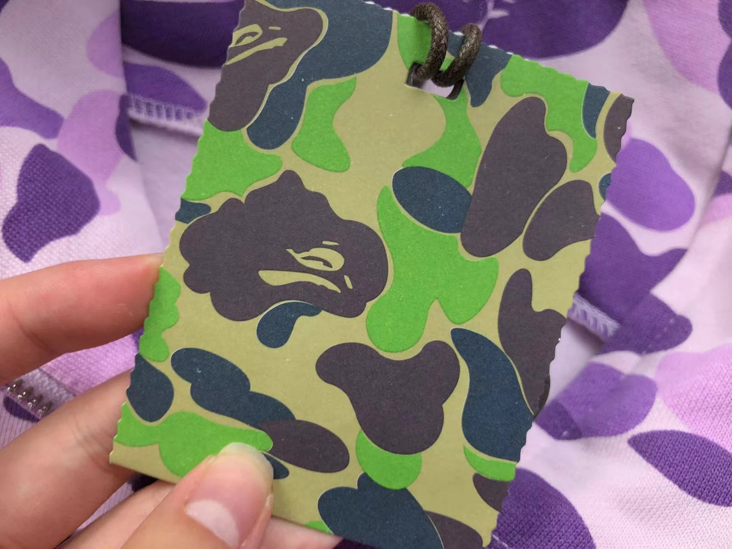 Sweat à capuche entièrement zippé BAPE COLOR CAMO VIOLET