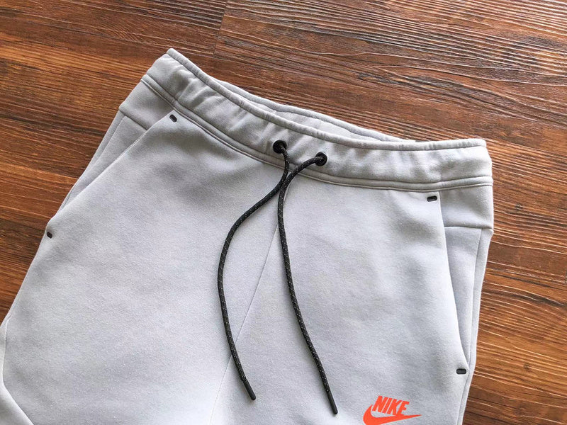 PANTALON NIKE TECH FLEECE x GRIS LOUP/AIGUE-MARINE/ORANGE