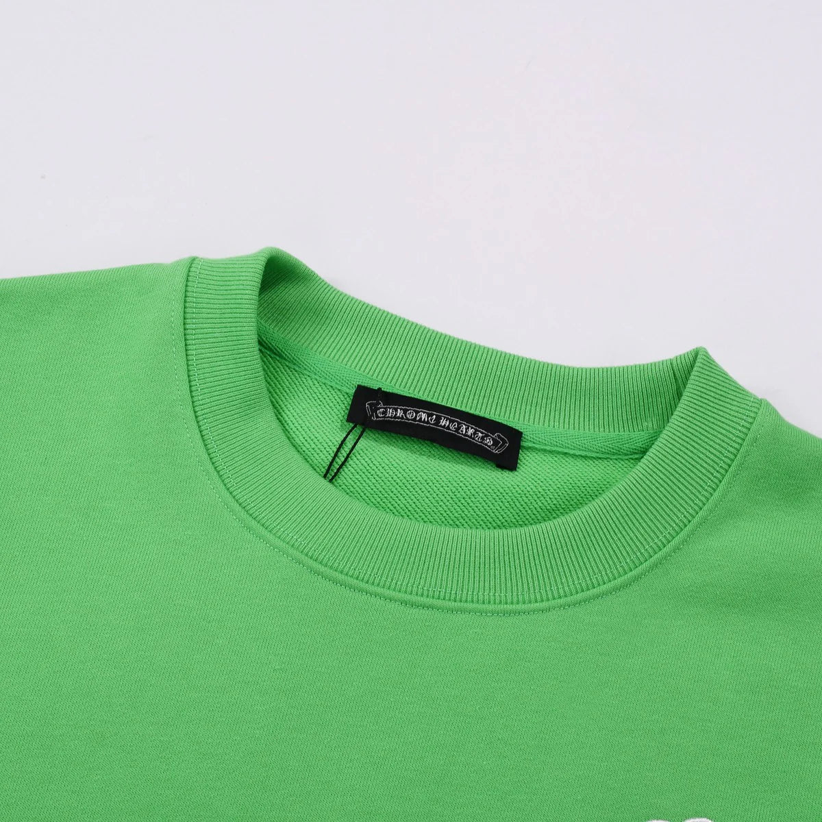 SWEAT-SHIRT CHROME HEARTS PATCH CROIX BLANCHE VERT