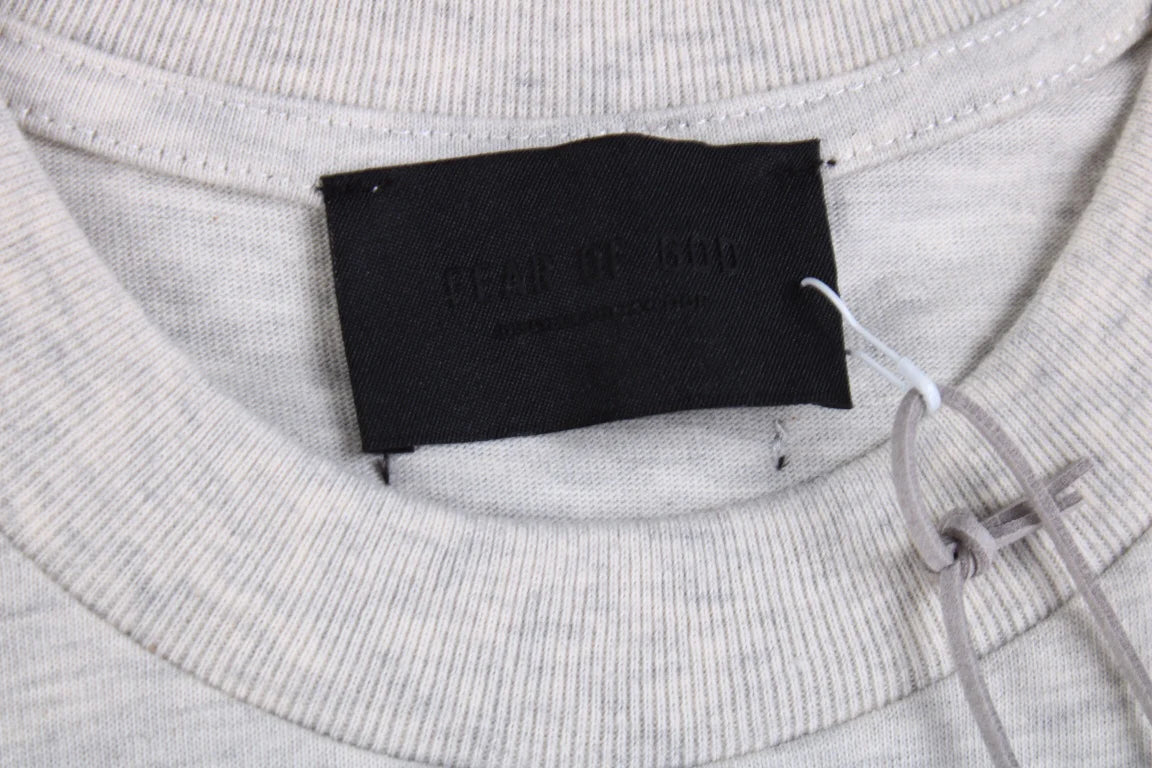 T-shirt « Fear of God » avec la lettre F (gris clair)