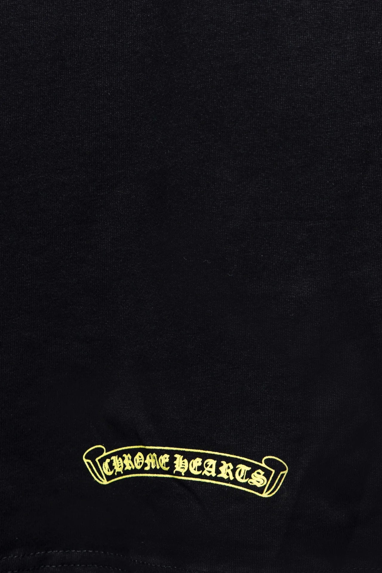 T SHIRT MANCHES LONGUES CHROME HEARTS COL JAUNE NOIRES