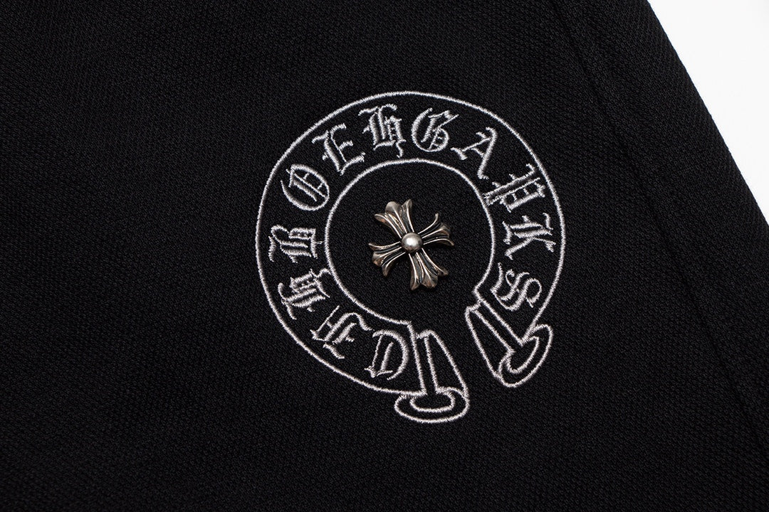 SHORT CHROME HEARTS PAINT DRIP NOIR