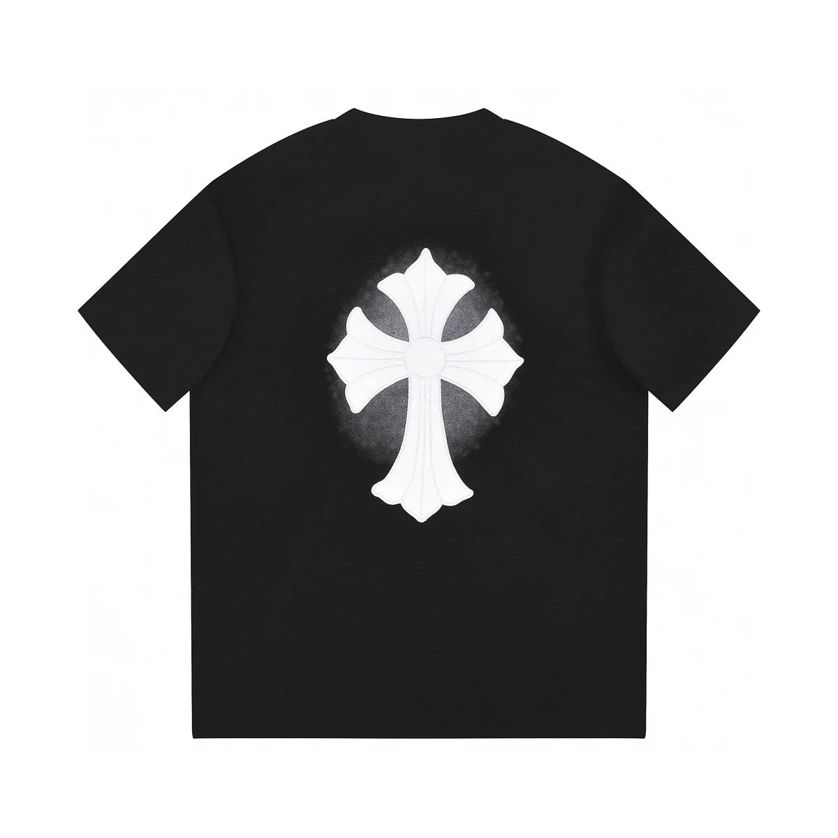 T-SHIRT NOIR CROIX BLANCHE CHROME HEARTS
