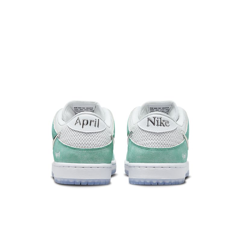NIKE Dunk Low QS April Racer Blue/Metallic Silver-White