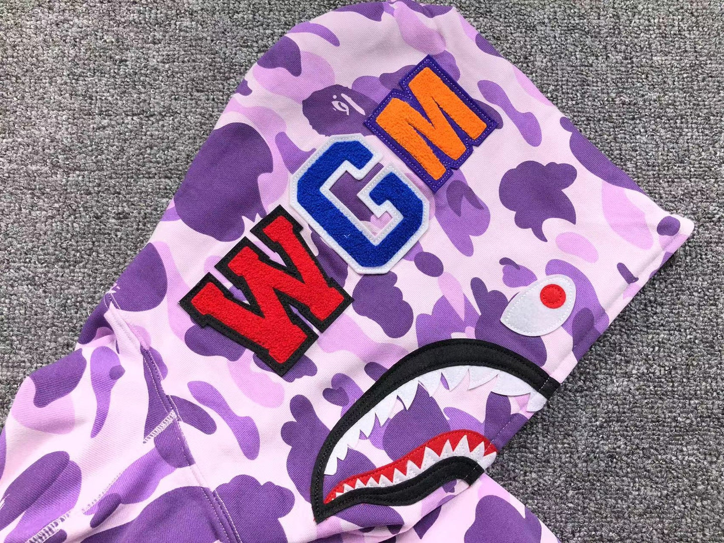 Sweat à capuche entièrement zippé BAPE COLOR CAMO VIOLET