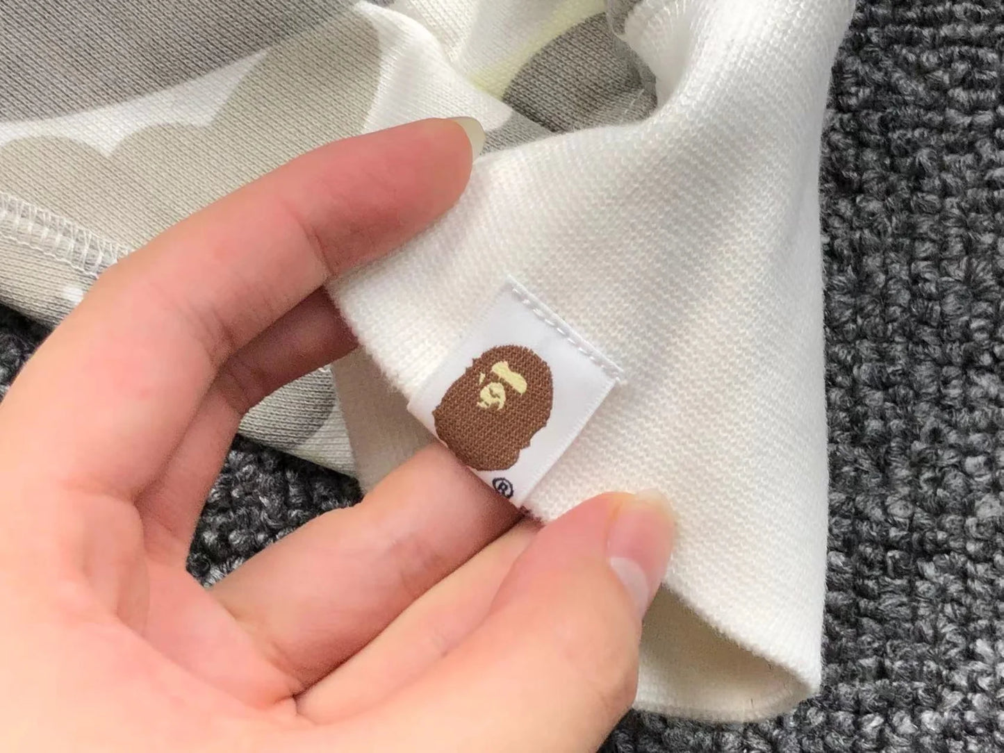 Sweat à capuche entièrement zippé BAPE CITY CAMO HALF SHARK BLANC/NOIR