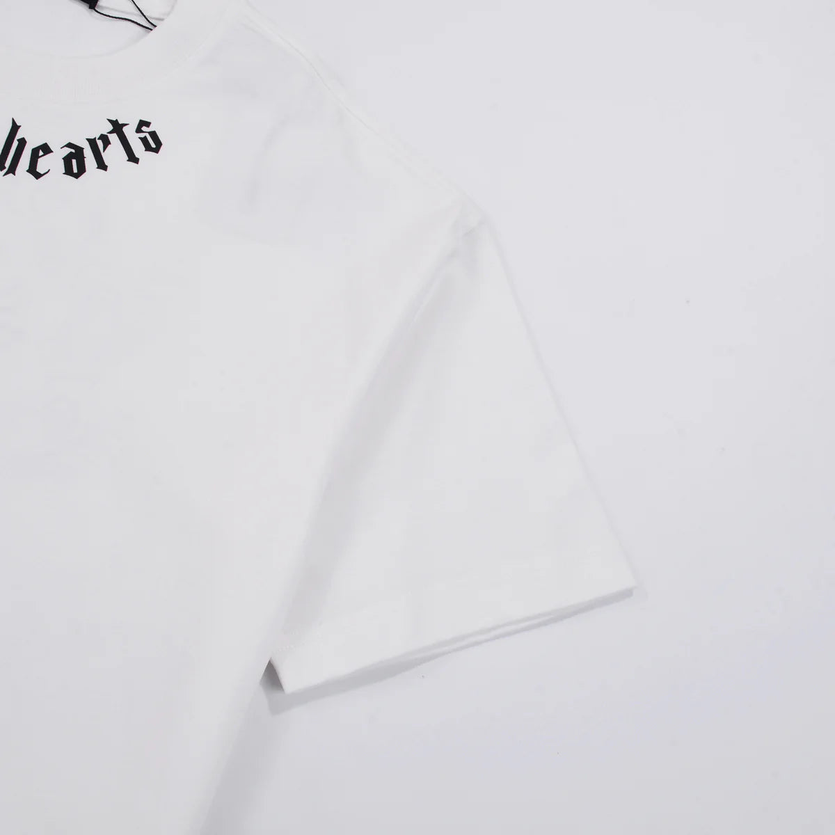 T-SHIRT BLANC À COL AVEC LOGO CHROME HEARTS