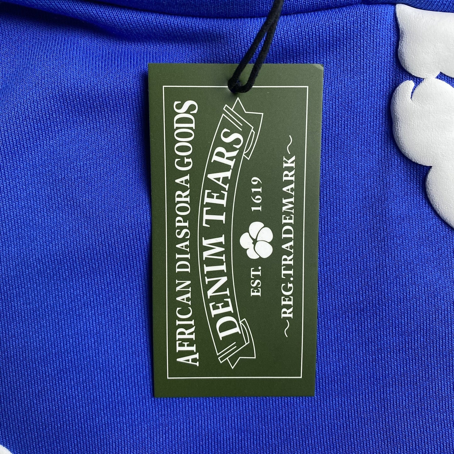 Sweat à capuche Denim Tears bleu foncé