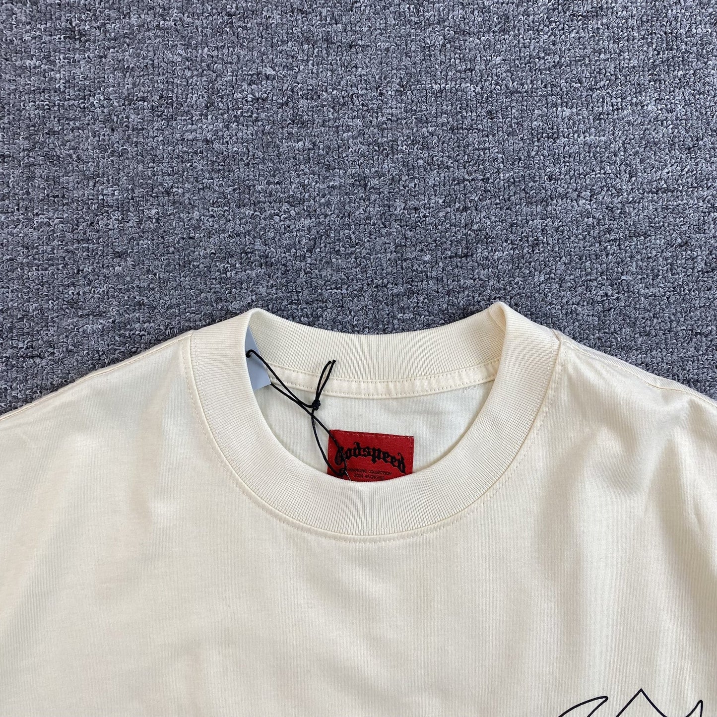 T-SHIRT EFFET PAPILLON GODSPEED BONE BLANC