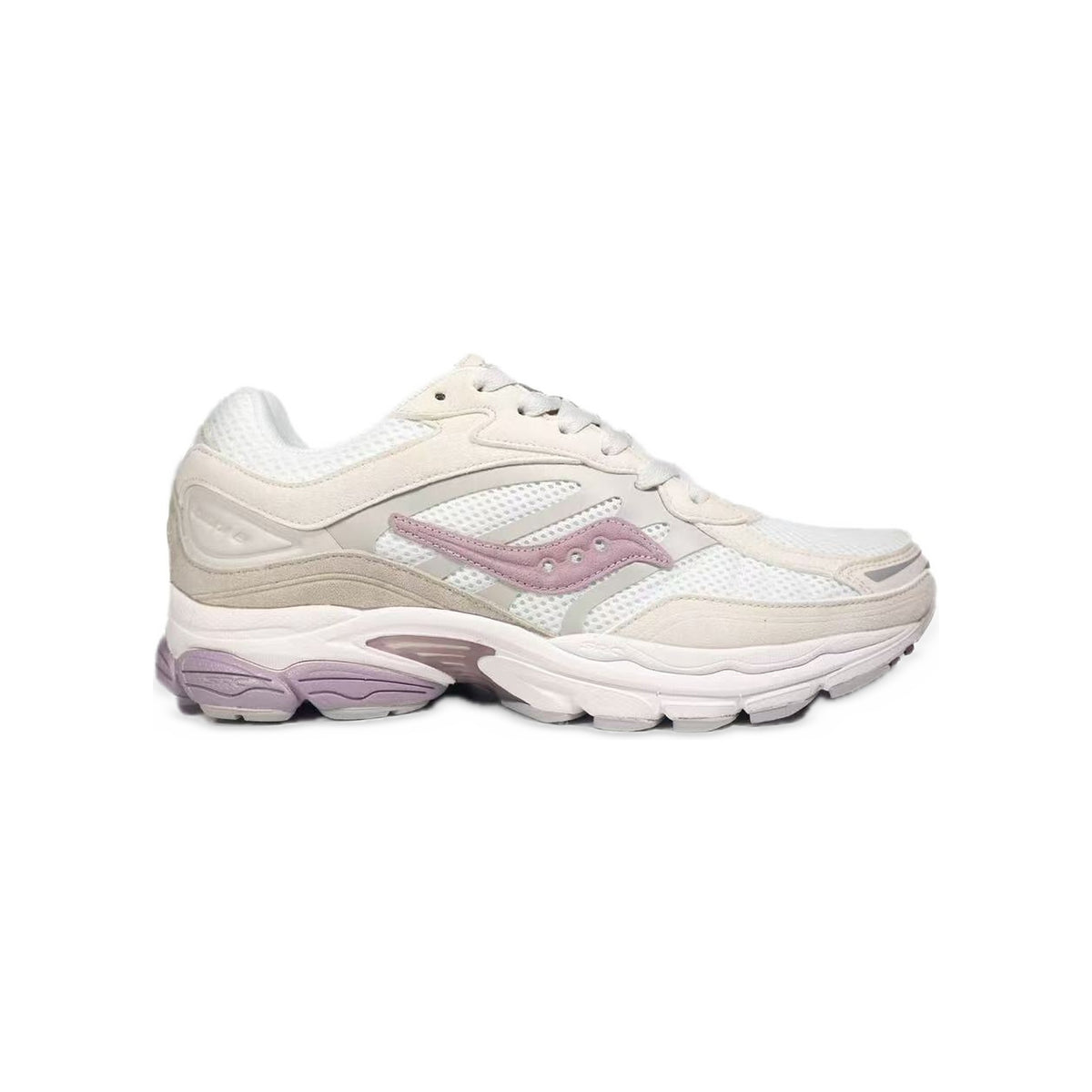Saucony ProGrid Omni 9 Crème / Lilas – vue latérale