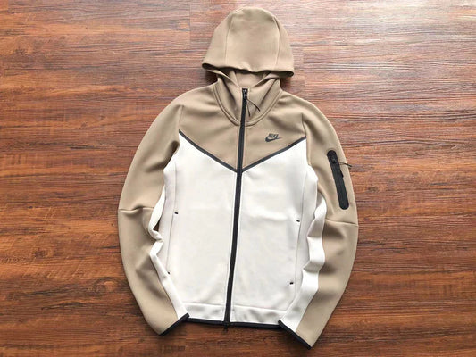 Sweat à capuche Nike Tech Fleece x Bois de Santal/Blanc os clair