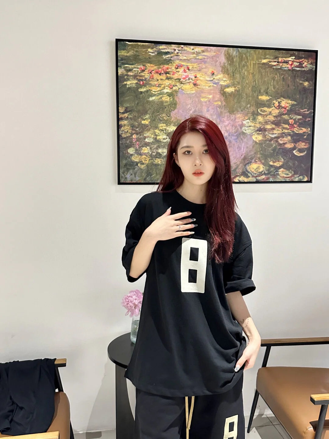 T-shirt « Fear of God » numéro 8 (noir)