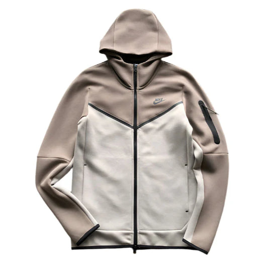 Sweat à capuche Nike Tech Fleece x Gris olive/Pierre Enigma