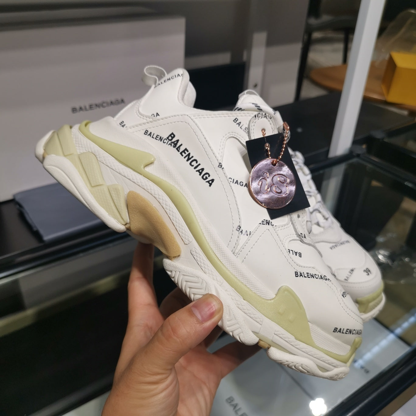 BALENCIAGA TRIPLE S x BLANC MONOGRAM