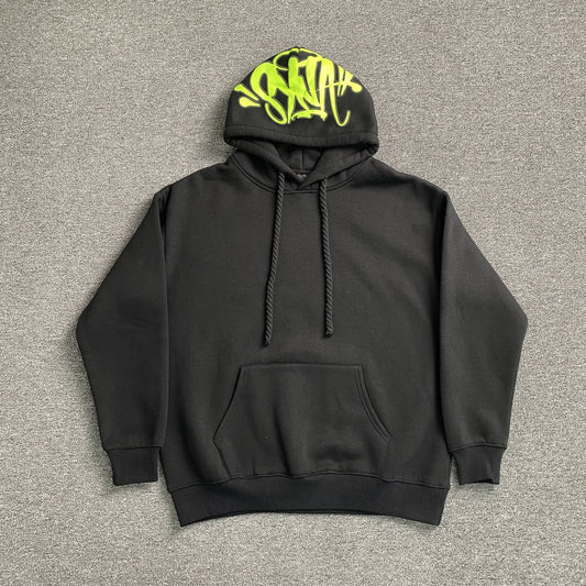 Sweat à capuche avec logo Syna World Hood noir