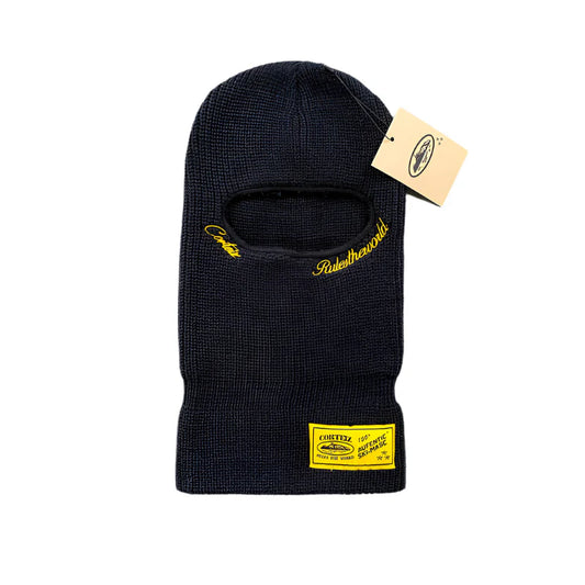 CAGOULE EN TRICOT CORTEIZ NOIR JAUNE