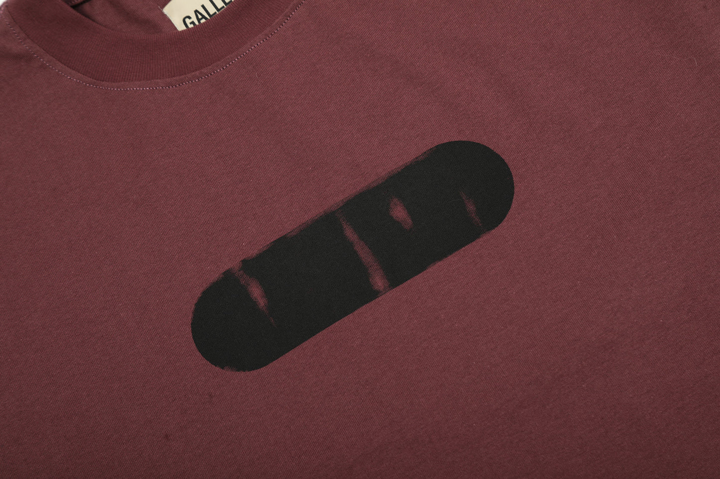 T SHIRT ROUGE BORDEAU GALLERY DEPT