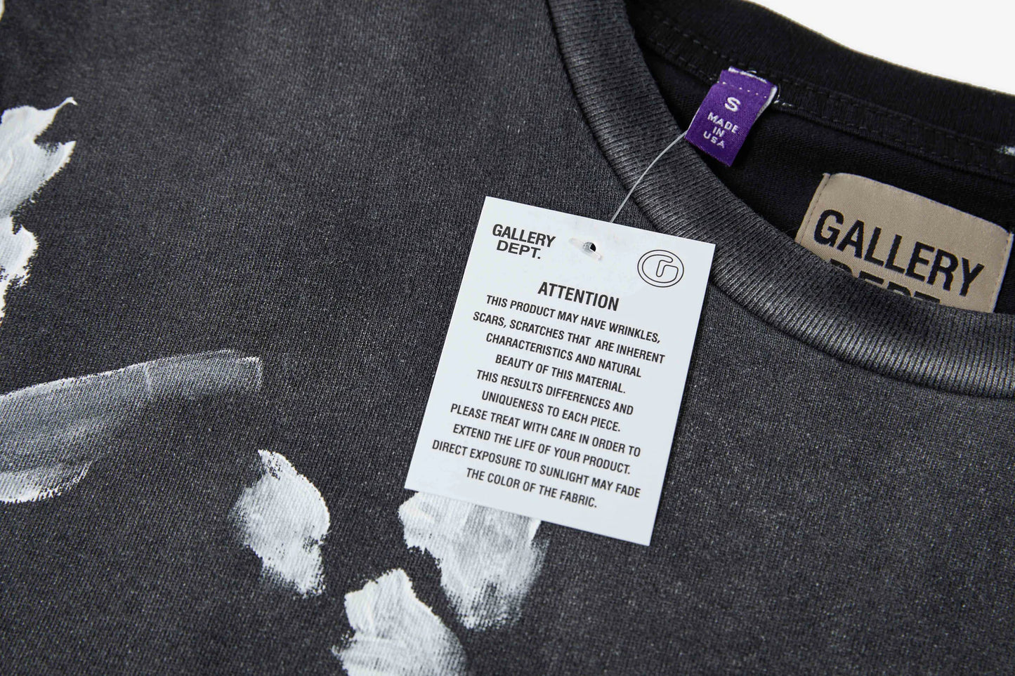 T SHIRT NOIR GALLERY DEPT ALVA NEW VINTAGE