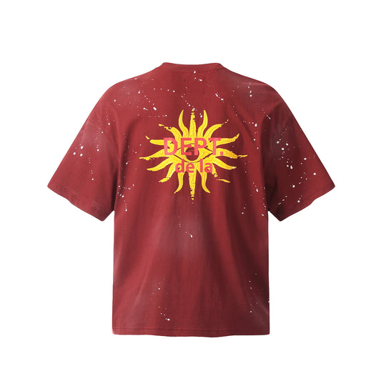 T SHIRT ROUGE GALLERY DEPT
