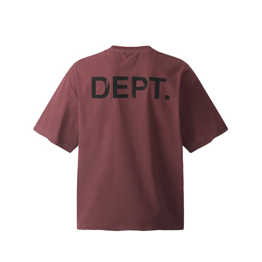 T SHIRT ROUGE BORDEAU GALLERY DEPT