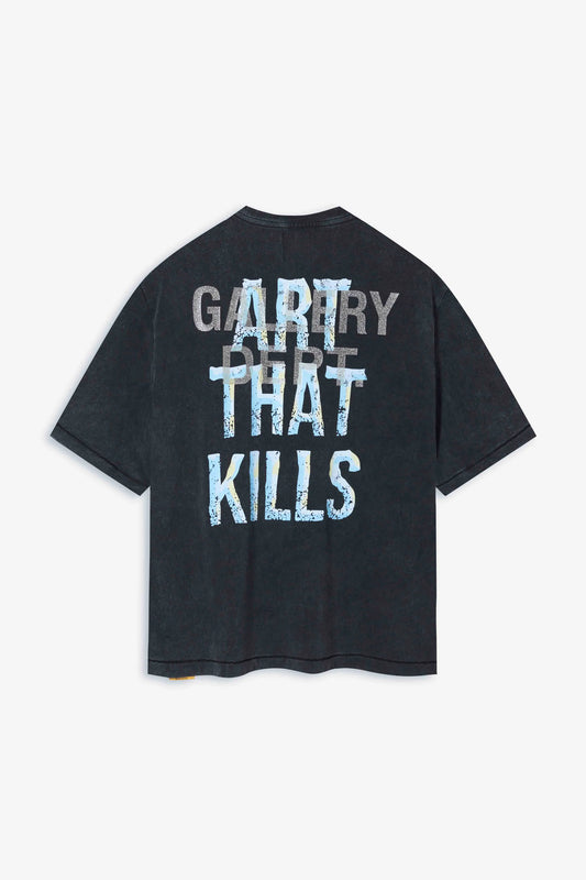 T SHIRT NOIR GALLERY DEPT BROKEN ATK
