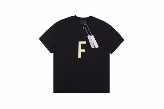 T-shirt « Fear of God » avec la lettre F (noir)