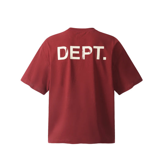 T SHIRT ROUGE GALLERY DEPT 24ss