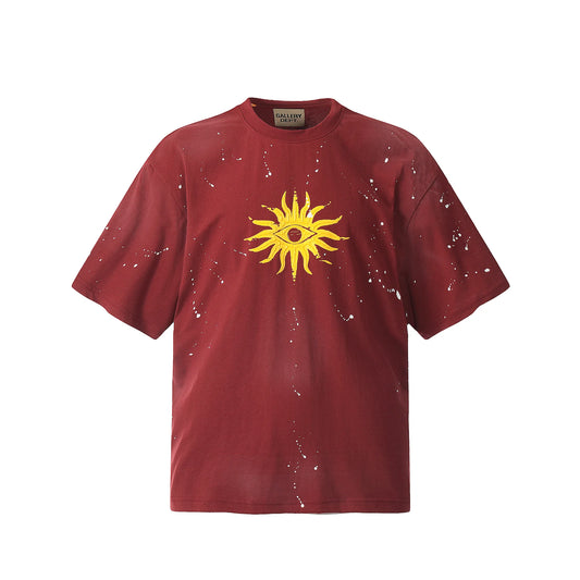 T SHIRT ROUGE GALLERY DEPT