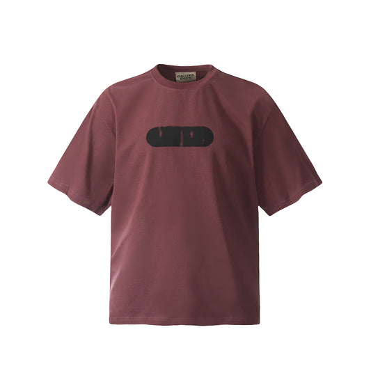 T SHIRT ROUGE BORDEAU GALLERY DEPT