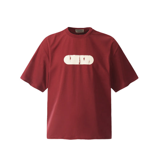 T SHIRT ROUGE GALLERY DEPT 24ss