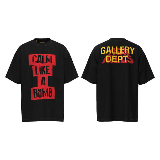 T SHIRT NOIR GALLERY DEPT