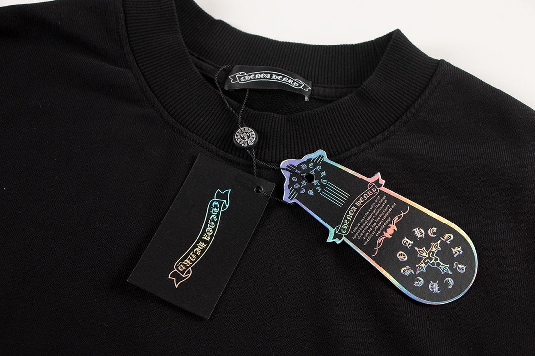CHROME HEARTS VERT HORSE SHOE LOGO SWEATSHIRT NOIR