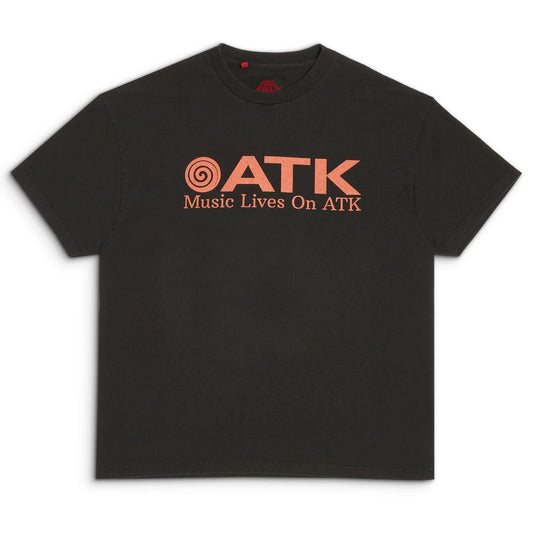 T-shirt NOIR GALLERY DEPT MUSIC LIVES ON ATK