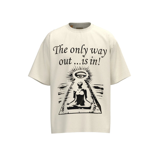 T-shirt BEIGE GALLERY DEPT WORK ONLY WAY OUT