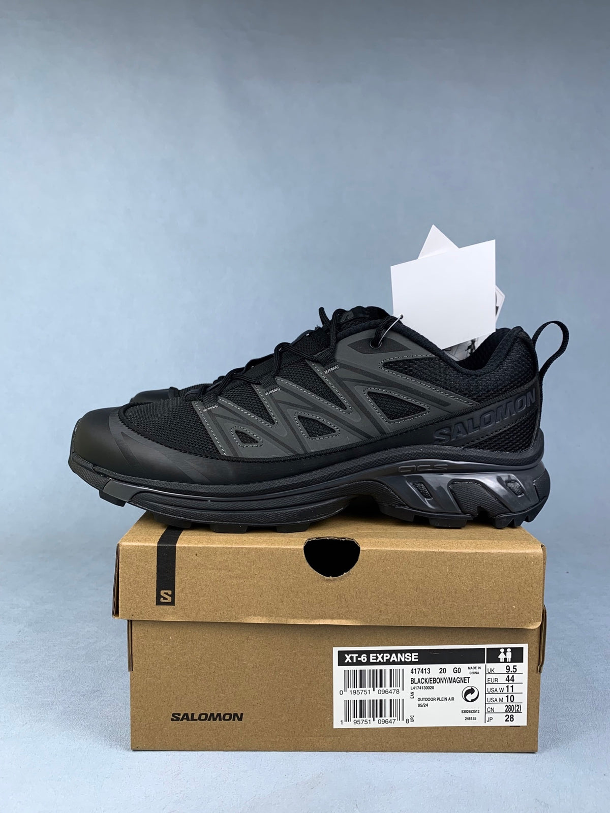 【god】萨洛蒙/salomon XT-6 Expanse系列户外越野登山跑鞋 全黑色 417413，3128v size：36-46.5