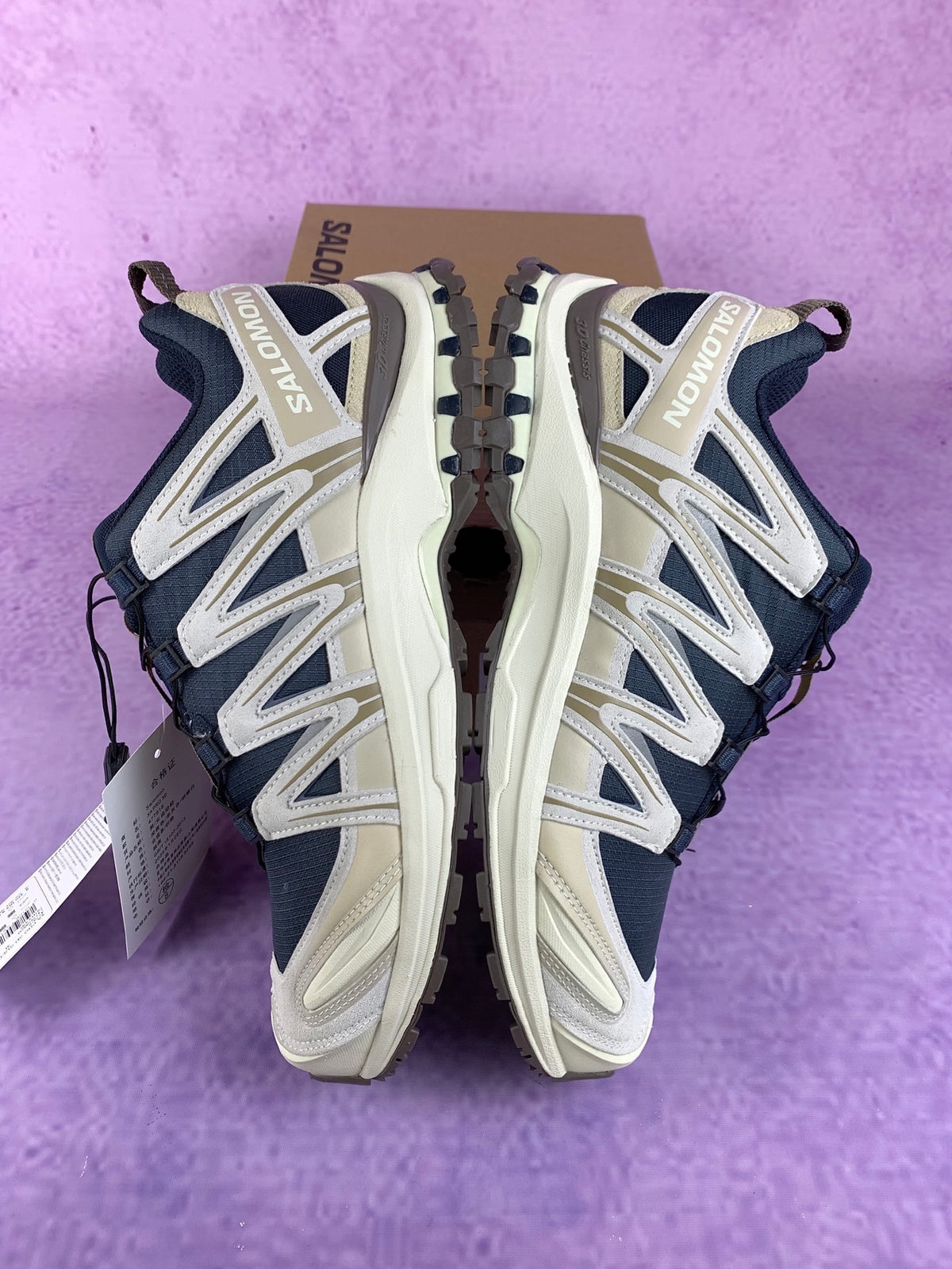 【god】萨洛蒙/salomon XA Pro 3D ADV Suede系列户外越野登山跑步鞋，卡其藏蓝色 477918，3428v size：36-46