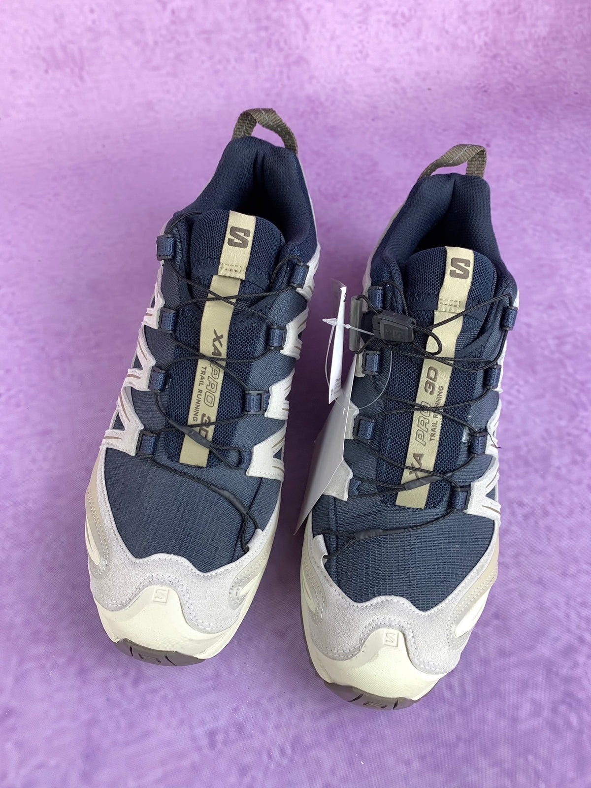 【god】萨洛蒙/salomon XA Pro 3D ADV Suede系列户外越野登山跑步鞋，卡其藏蓝色 477918，3428v size：36-46