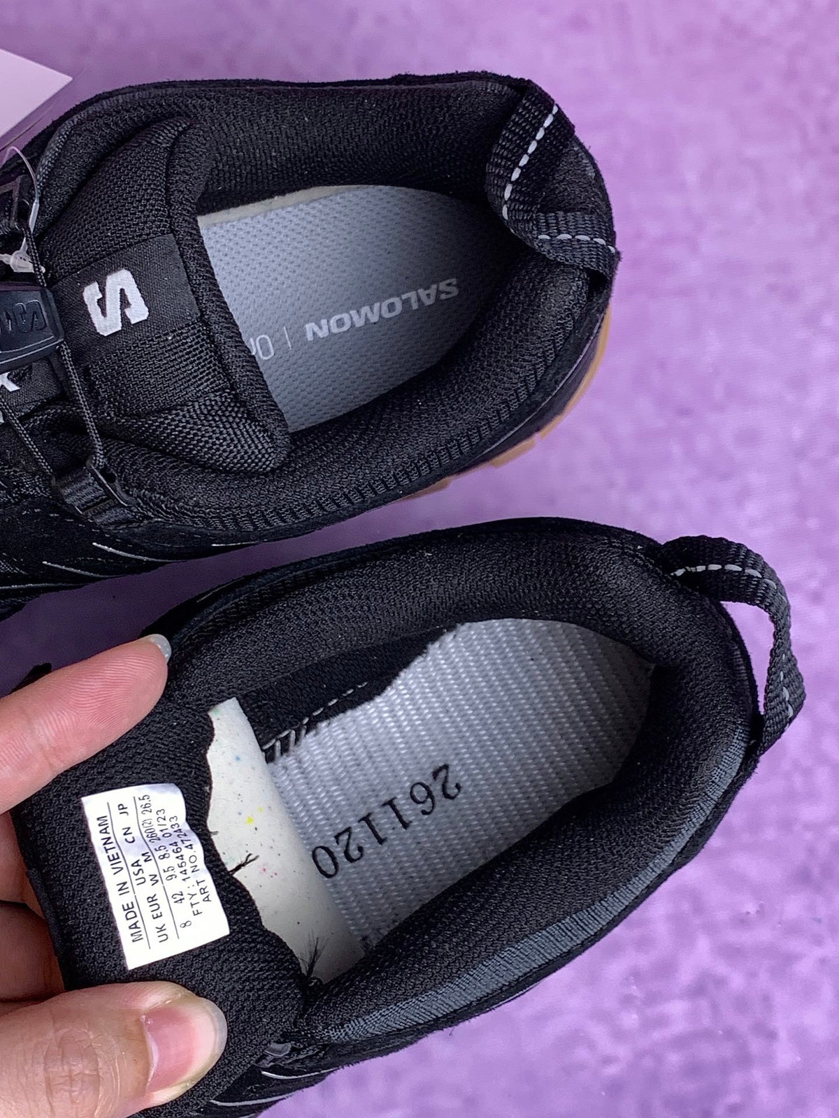 【god】萨洛蒙/salomon XA Pro 3D Suede系列户外越野登山跑步鞋，黑生胶 472433，3428v size：36-46