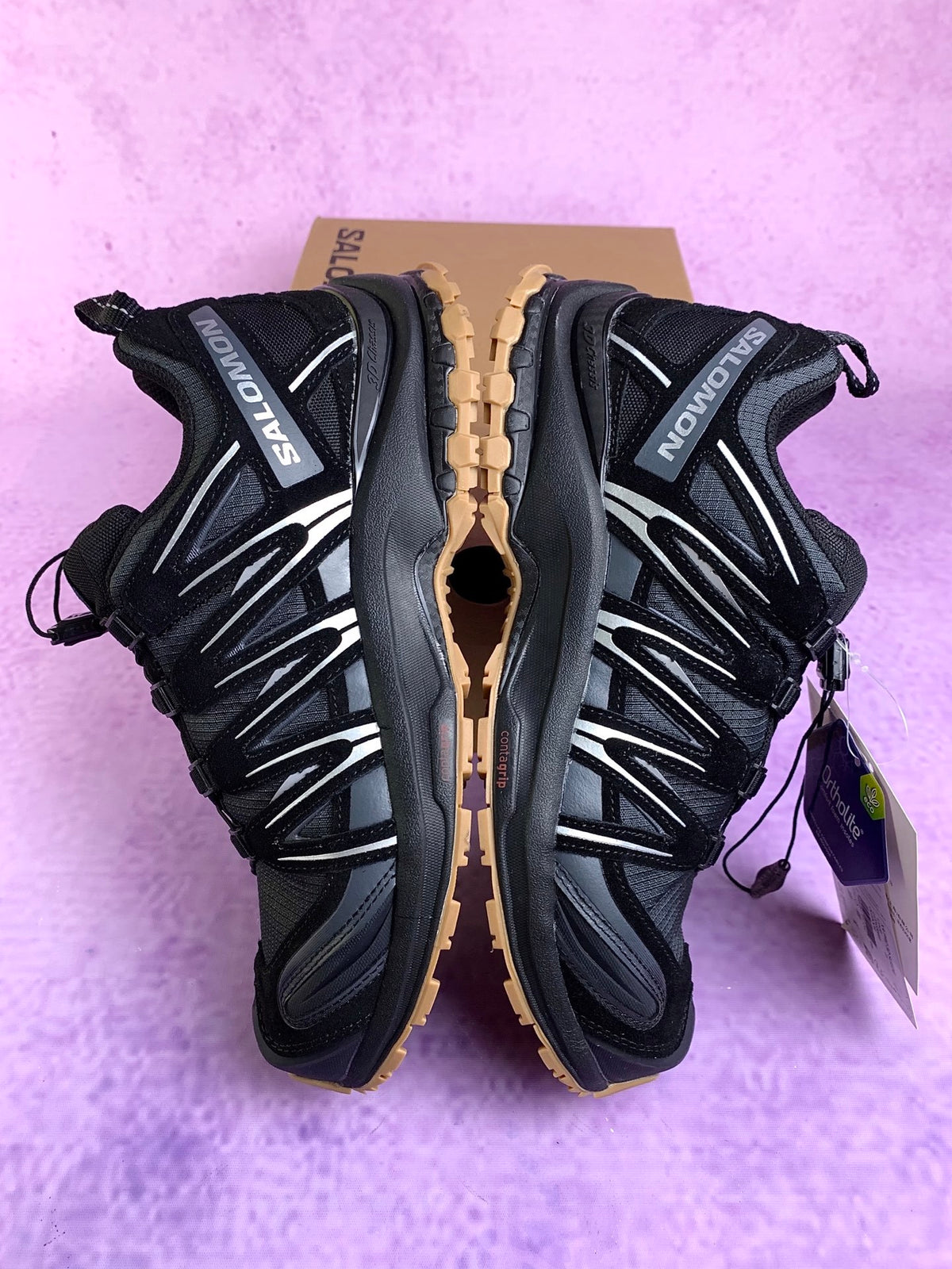 【god】萨洛蒙/salomon XA Pro 3D Suede系列户外越野登山跑步鞋，黑生胶 472433，3428v size：36-46