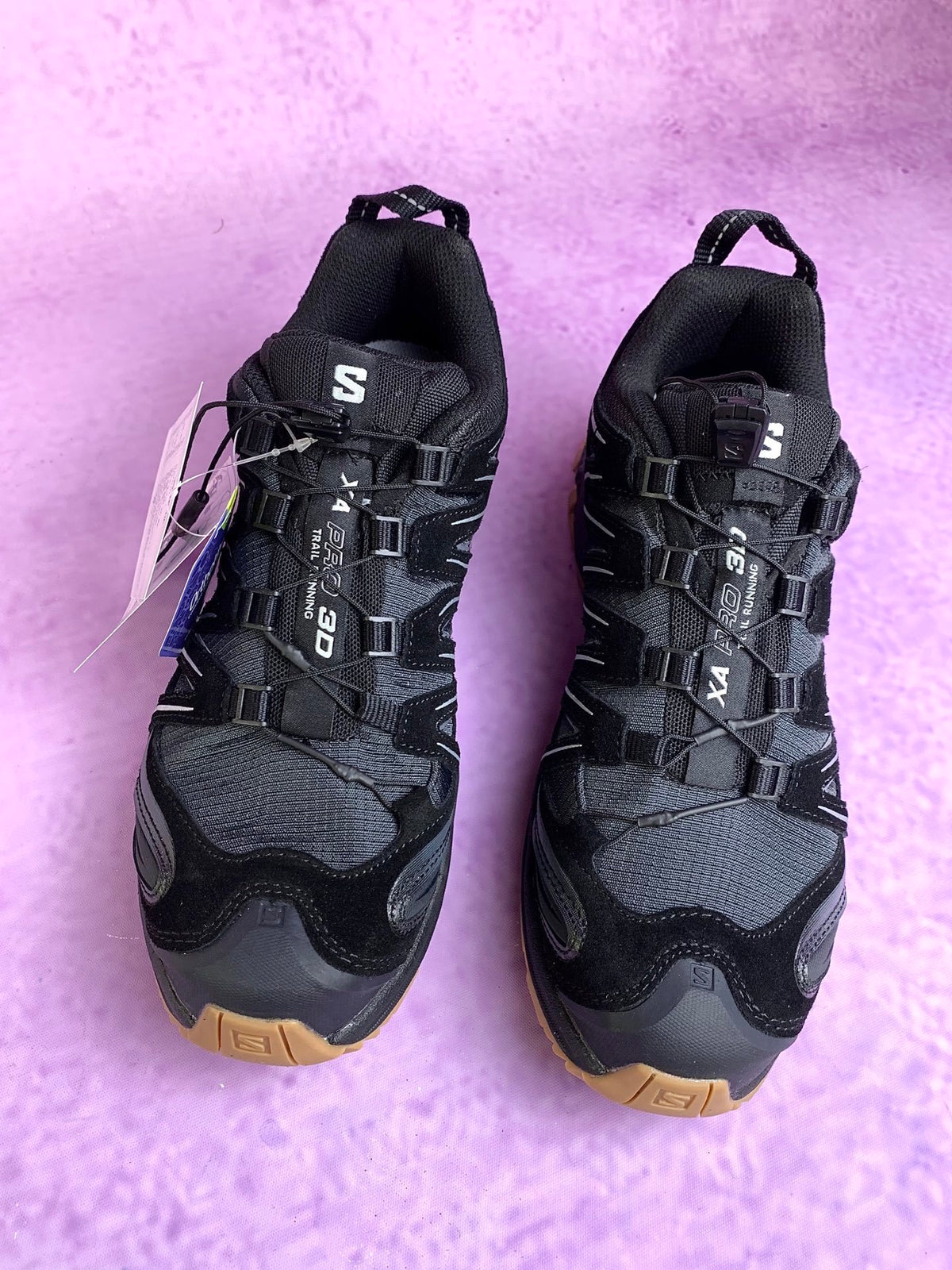 【god】萨洛蒙/salomon XA Pro 3D Suede系列户外越野登山跑步鞋，黑生胶 472433，3428v size：36-46