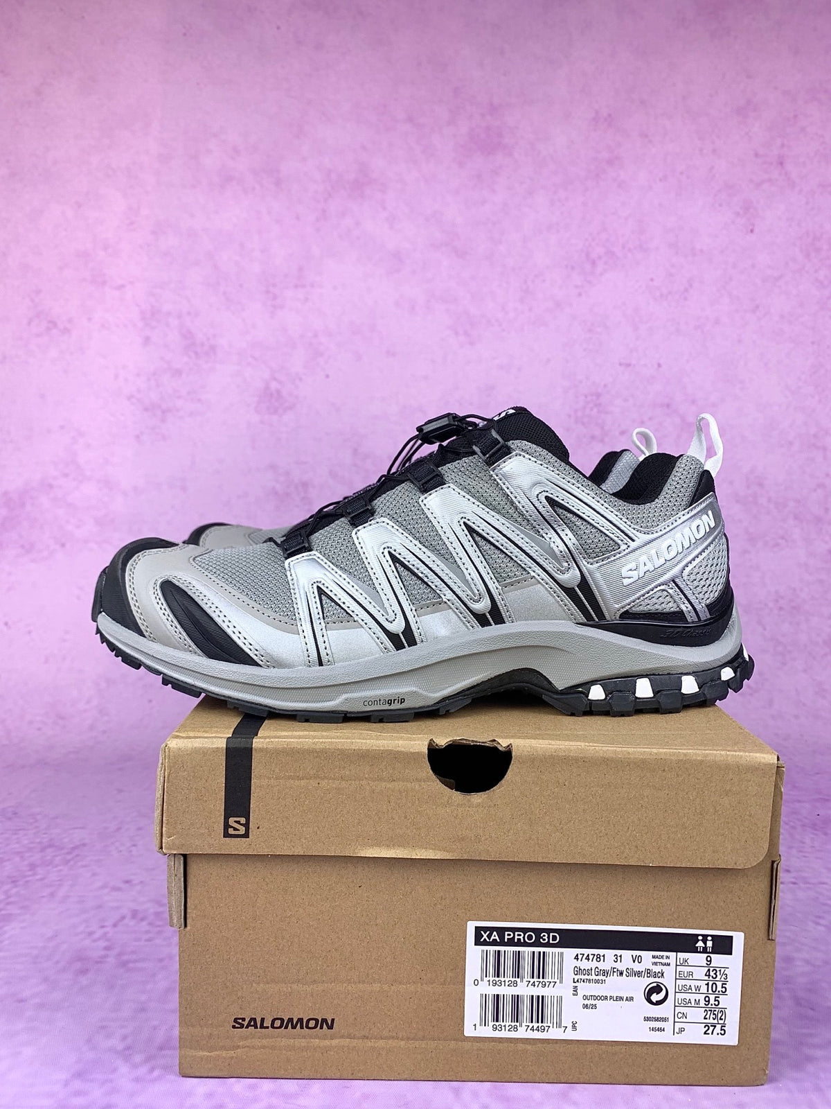 【god】萨洛蒙/salomon XA Pro 3D系列户外越野登山跑步鞋，黑灰 474781，3428v size：36 -46